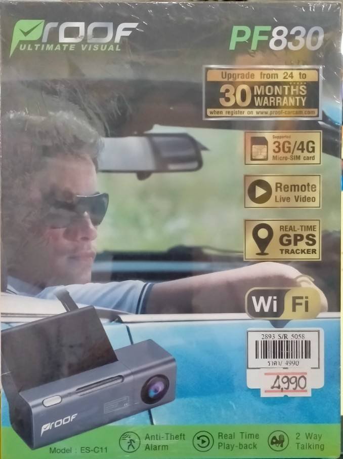 กล้องรถยนต์ PF830 ใส่Sim กล้องเดียว